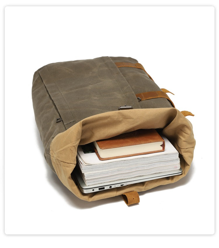 Retro Canvas Rucksack