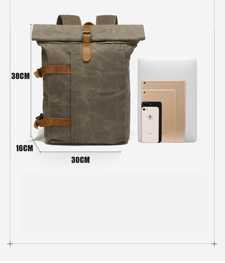Retro Canvas Rucksack