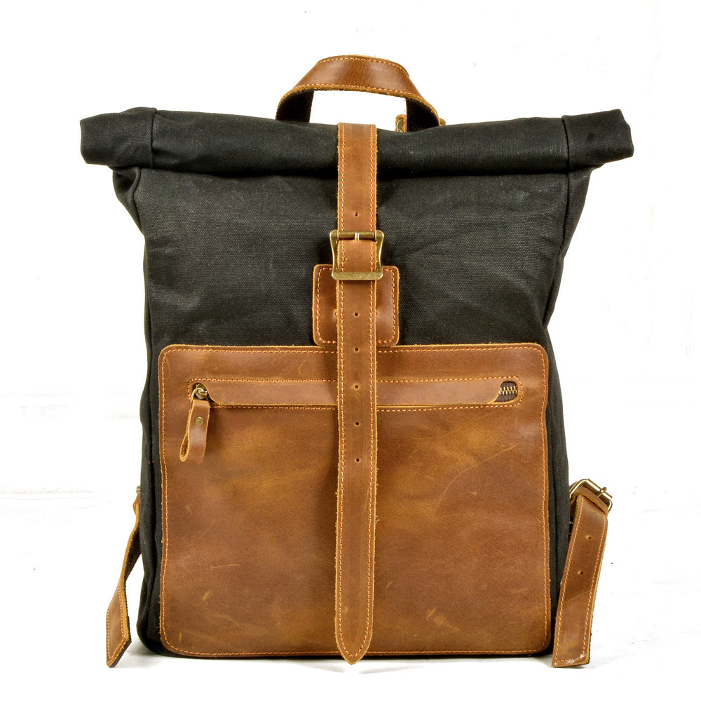 Canvas Leather Backpack