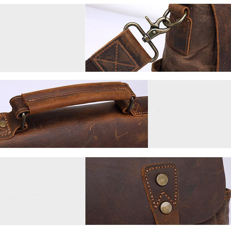 Waxed Canvas Messenger Bag