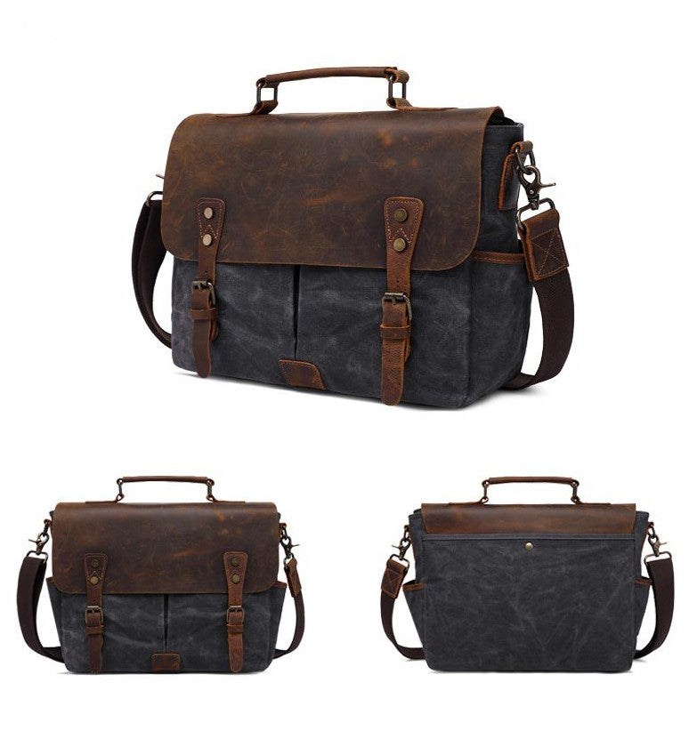 Waxed Canvas Messenger Bag