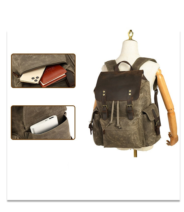 Canvas Drawstring Backpack