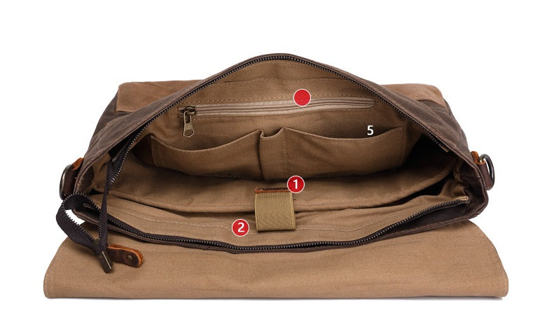 Vintage Canvas Messenger Bag