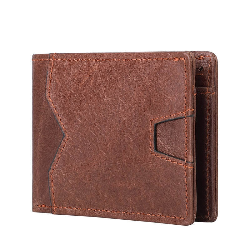 Mens Slim Bifold Leather Wallet