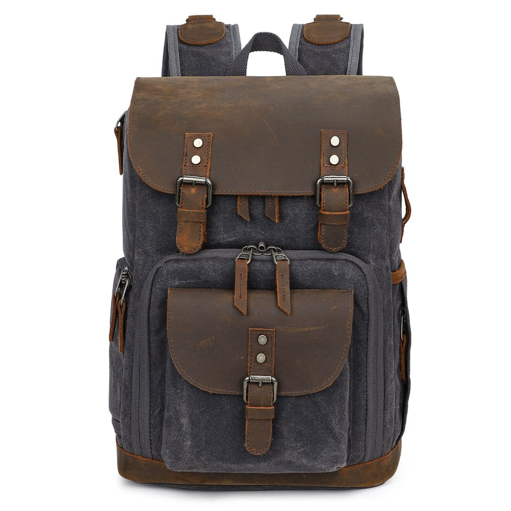 Waxed Camera Backpack