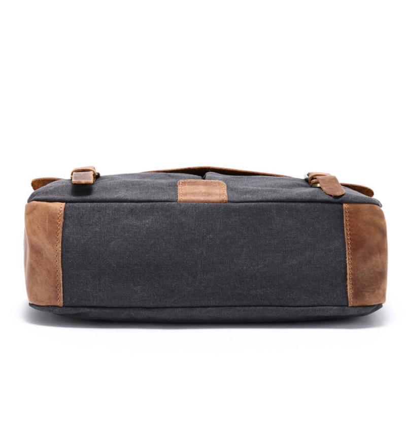 Canvas Leather Messenger Bag