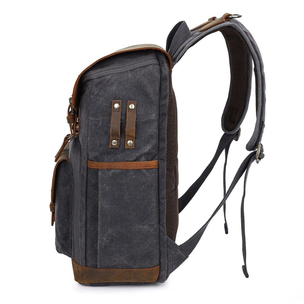 Waxed Camera Backpack