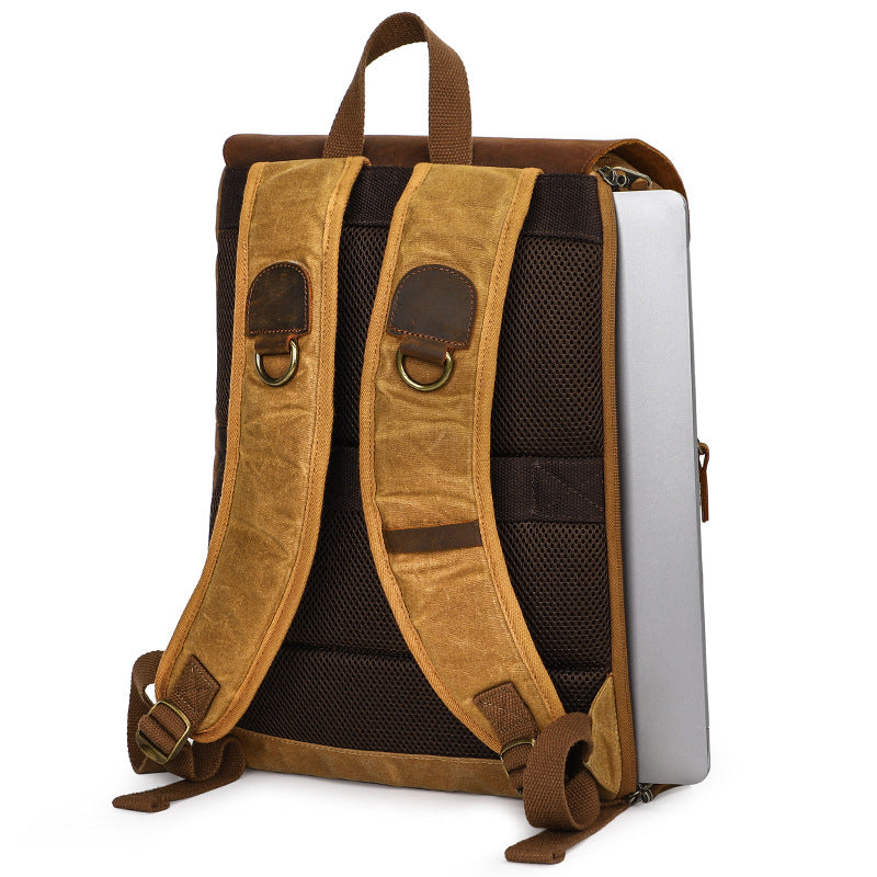 Waxed Camera Backpack