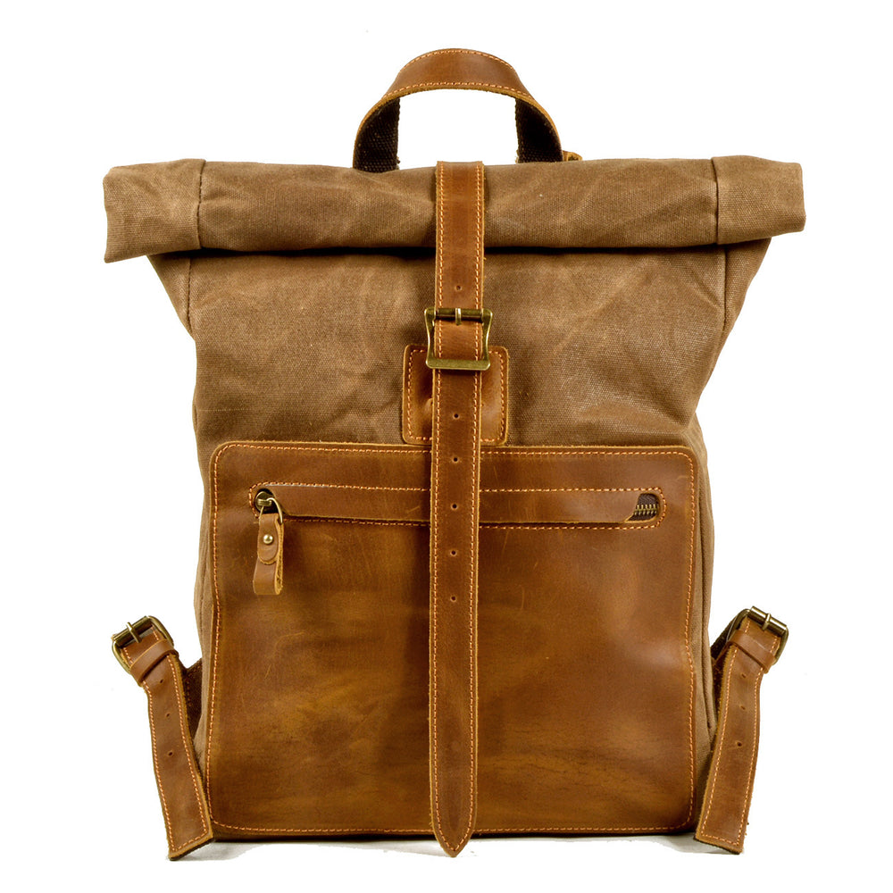 Canvas Leather Backpack