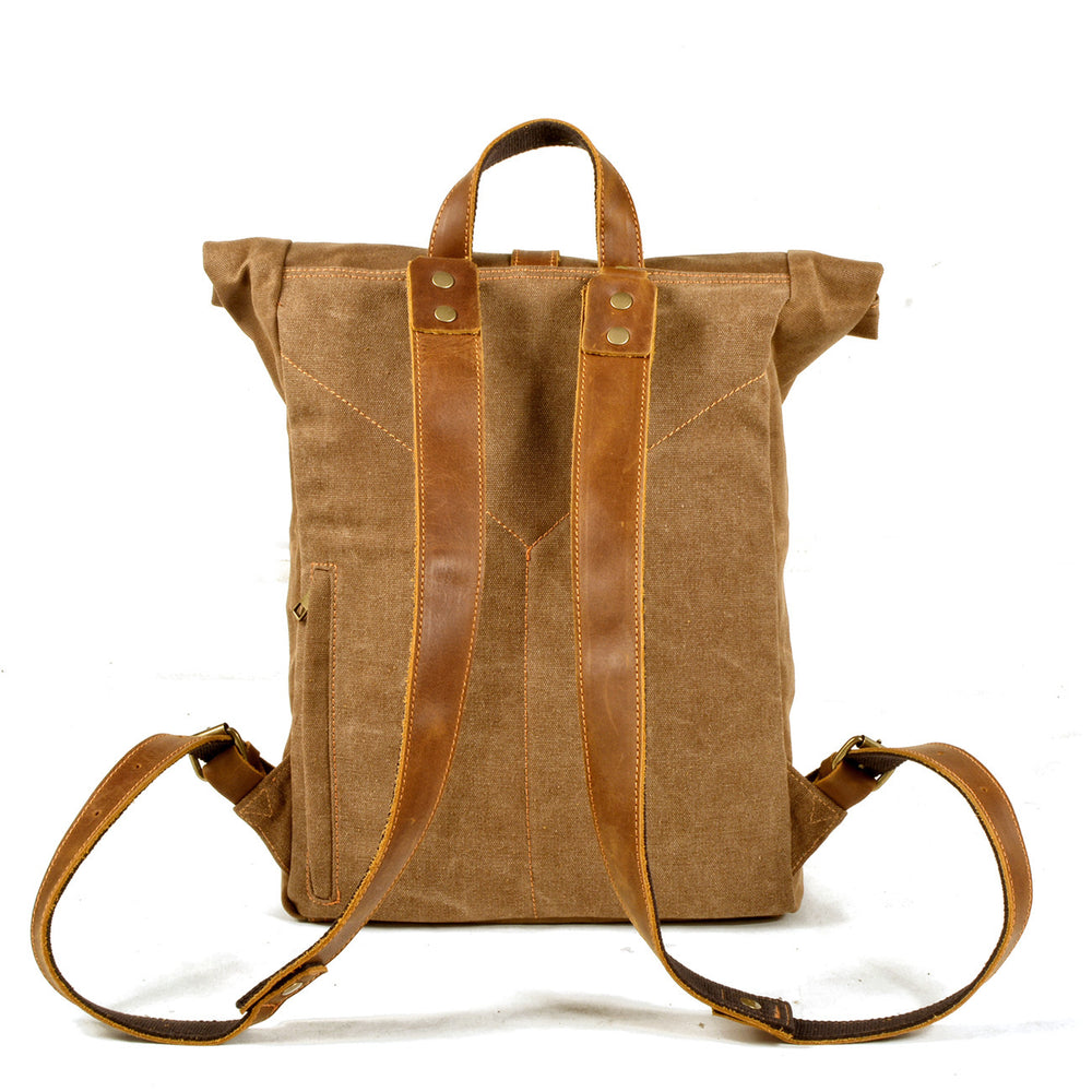 Canvas Leather Backpack